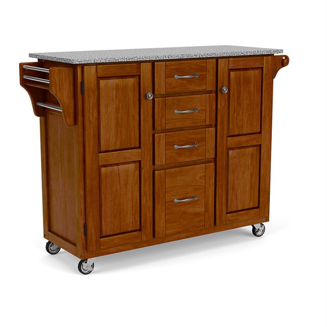 Homestyles Chariot de Cuisine en Bois Create-a-Cart Marron