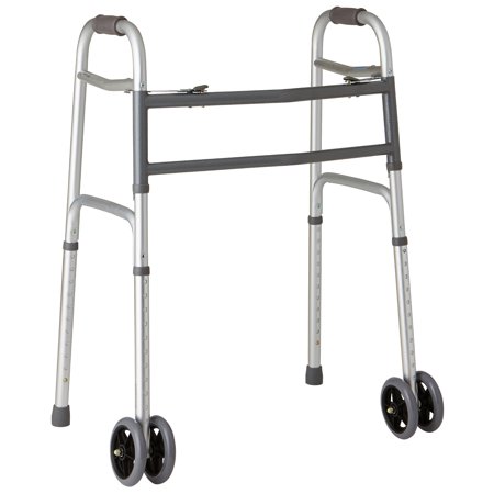 UPC 080196743394 product image for Medline Heavy-Duty Bariatric Folding Walker with 5” Wheels and Durable Handles   | upcitemdb.com