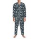 thumbnail image 2 of Balery Daisy Floral B Pijama para Hombre de Dos Piezas con Manga Larga, Conjunto de Dormir y Descanso Suave con Bolsillos-Medium, 2 of 6