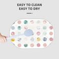 thumbnail image 6 of Colorful Dots Bath Mat Polka Diatomaceous Earth Bathroom Rugs Absorbent Stone Bath Mat Fast Drying Shower Rug Non Slip Doormat 15.7" x 23.6", 6 of 6
