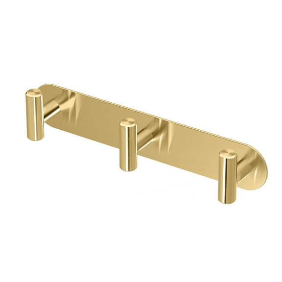 Gatco 1292B Latitude II All Modern Décor 11" Triple Robe Hook, Brushed Brass