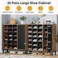 thumbnail image 5 of Tribesigns 6-Tier Shoe Storage Cabinet with Adjustable Shelves & 23 Cubbies, 5 of 6