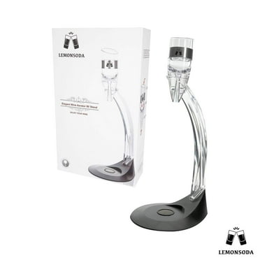 LEMONSODA Wine Aerator Decanter Stand Set - Premium Wine Decanter Stand and Wine Breather Set - Wine Air Aerator with Stable Glass Base