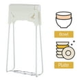 thumbnail image 3 of MLINS Stainless Steel Folding Bowl Clip Hot Plate Holder Anti Scalding Dish Clamp Retriever Tongs Bowl Clips Dish Gripper for Kitchen Beige, 3 of 8