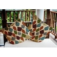 thumbnail image 3 of 18" x 18" Simply Daisy Autumn Leaves Fall Polyester Indoor/Outdoor Pillow, Pomegranate Qty 1, 3 of 3