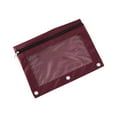 thumbnail image 2 of Pencil Pouch for 3 Ring Binder, Binder Pencil Case with Smooth Zipper, Clear Window Pencil Case for Binder, Big Capacity 3 Ring Binder Pencil Bag with 3 Reinforced Grommets, 2 of 3