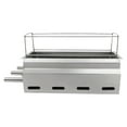 thumbnail image 5 of 17.72*5.71-inch Grilling Area And 2-tier Rack Silver Outdoor Barbecue Grill, Charcoal Grill, Barbecue Grill for Outdoor Camping Backyard, 5 of 26