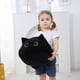 thumbnail image 2 of Peluche OurHonor 3D con forma de gato negro de 40 cm, 2 of 7