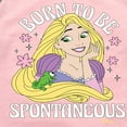 thumbnail image 3 of Disney Tangled - Rapunzel - Born To Be Spontaneous - Toddler & Youth Girls Raglan Graphic T-Shirt, 3 of 5