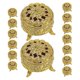 thumbnail image 1 of Decorative Candy Box Versatile Storage Piece For Wedding And Party Favors Golden 15Pcs, 1 of 4