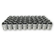 Pack of 100 Metal Dome Type Valve Caps with Inner Seals by TYK Industries