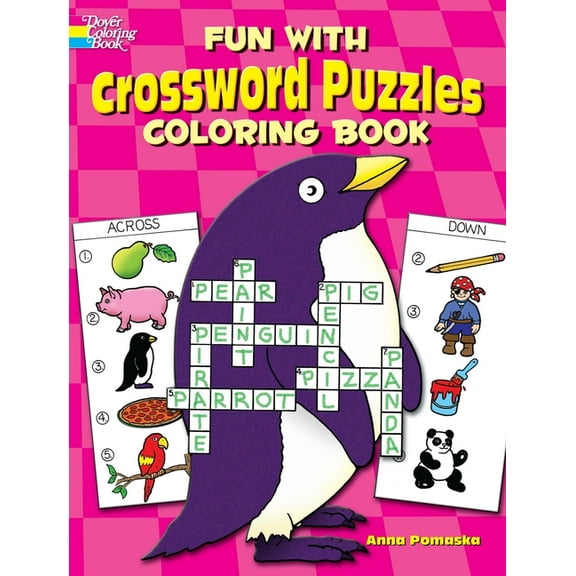 Dover Kids Activity Books Fun with Crossword Puzzles Coloring Book, (Paperback)
