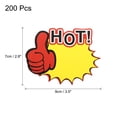 thumbnail image 2 of Uxcell 200pcs Retail Star Burst Signs 3.5"x2.8" para tienda, amarillo (CALIENTE), 2 of 6