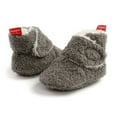 thumbnail image 2 of Otqutp Little Boys Fashion Sneakers Baby Boys Girls Cozy Booties Stay On Slippers Non Slip Soft Sock Shoes Toddler Crib Birthday Shower Gift(Gray,6-12 month), 2 of 8