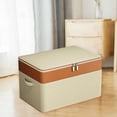 thumbnail image 6 of HongHeng Double Layer Oxford Zipper Clothes Storage Bag - Wardrobe Storage Box, Portable Storage Bag, Winter Quilt Storage Box for Clothes, Sweaters, Beddings, Blanket, Blouses, 6 of 6