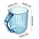 thumbnail image 3 of Vaso transparente para cepillo de dientes • Diseño de cristal imitado • Organizador de baño de 2 paquetes para hogar y viajes, 3 of 7