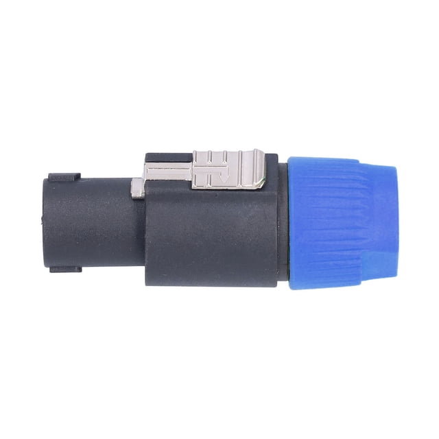 Herwey 4 Pole Speaker Plug, Twist Lock Audio Connector Chuck Stress Release For 6~15mm Wires For Power For Shells