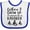 White and Royal, variant on Inktastic Future Kayaker Boating Gift Kayaking Boys or Girls Baby Bib