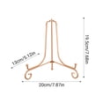 thumbnail image 2 of Linnome 5 Pack Metal Display Stand Adjustable Plate Photo Frame Art Holder Decorative Easel for Ceramic Plates Picture Canvas Craft Desktop Display, 2 of 5