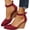 Wine, variant on Summer Closed Toe Wedges Heels for Women's 2026 Dressy Platform Sandals Ankle Strap Heeled Espadrilles Sandals Ladies Comfortable Dress Shoes for Beach Wedding