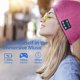 thumbnail image 2 of Gorro Bluetooth con luz y auriculares, unisex, de punto, para invierno, con linterna frontal, regalo tecnológico para hombres, mujeres, papás y esposos (rosa), 2 of 6