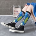 thumbnail image 5 of Vsdgher Colorful floral Knee Socks, High Socks Long Stretchy Sock Women Knee High Stocking, Long Socks for Women, 5 of 6