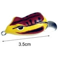 thumbnail image 6 of AURORA TRADE 3.5cm/6g Fish Lure Bait Strong Penetration Fishing Tackle Sharp Mini Thunder Frog Double Hook Soft Fish Artificial Bait for Fishing Lovers, 6 of 8