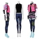 thumbnail image 4 of Pelucas de fantasía para cosplay de Clove, pulseras, collares, trajes, juego Valorant, disfraz, mujeres adultas, juegos de rol, trajes de fantasía para mujer, 4 of 5