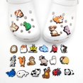 thumbnail image 2 of 24 piezas de adornos para sandalias de zuecos en 3D (lindos animales), adornos para zapatos, lindos adornos para zapatos, zuecos, zapatos, sandalias, pulseras, bricolaje, 2 of 5