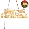 thumbnail image 4 of Billuyoard Feliz Navidad Lámpara Festivo Elegante Decorativo Cálido Blanco Iluminación Colgando Decoración Luz para Festival de Navidad Árbol Iluminación navideña Billuyoard HA017771-00, 4 of 6