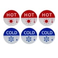thumbnail image 2 of jifeng 6x Hot and Cold Signs for Faucets Hot Cold Labels for Sink Restaurant Faucets, 2 of 9
