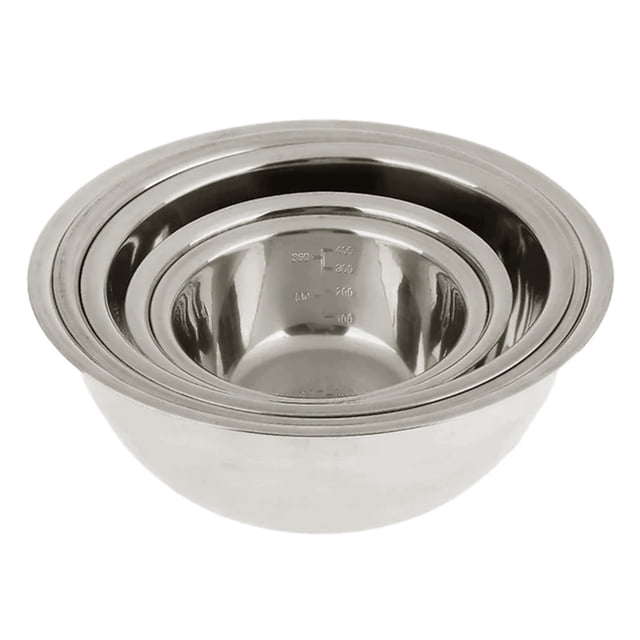 Dishwasher Safe Stainless Steel Mixing Bowls, Ideal For Cooking And Baking Promotes Easy Cleaning, For Cooking And Baking (5-Piece)