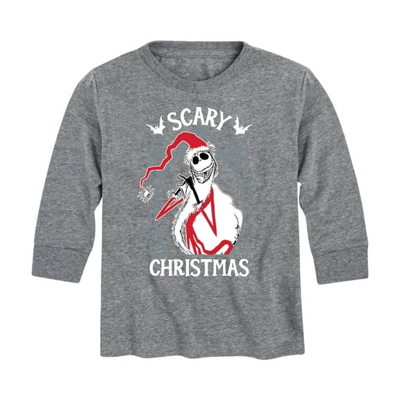 The Nightmare Before Christmas - Jack Scary Christmas - Toddler And Youth Long Sleeve Graphic T-Shirt