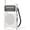 White, variant on AM FM Radio Portable, NOAA Weather Radio, Transistor Radio 2AA Battery Operated with Long Range Reception, Loud Speaker, Transistor Antenna, Earphone Jack, Small Gifts for Seniors Elderly