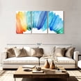 thumbnail image 2 of Elephant Stock Burst Of Rainbow Wall Art - Horizontal Multi Panel Canvas - Living Room Wall Decor - Abstract Multi Panel - Blue And Teal Decor By Eva Watts - 80" x 39", 2 of 8