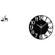 thumbnail image 1 of Estatua de reno,Estatua de reno negro,decoración del hogar,arte y artesanía,Reloj de pared grande,Reloj de pared acrílico silencioso moderno,Reloj de pared grande para, 1 of 8