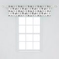 thumbnail image 2 of Ambesonne Vintage Window Valance, Pencil Drawn Retro Cameras, 54" X 12", Charcoal Grey and White, 2 of 2