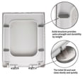 thumbnail image 3 of 1mor toilet seat PP extra long rectangular bathroom accessories durable heavy duty 06c-pp toilet seat - MXBC, 3 of 3