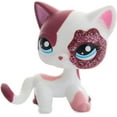 thumbnail image 4 of Pink & White Sparkle Glitter Short Hair Cat - LPS #2291 - Perfect Gifts for Kids, 4 of 5