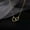 golden, variant on 2023 Europe, America, Japan, And South Korea Fashion Double Ring Heart Neckl WY4-silvery