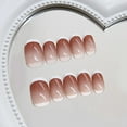 thumbnail image 2 of Little Love 24 Pcs Press on Nails Pink Gradient Fake False Nails. Reusable S1V2, 2 of 7