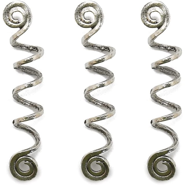 Vikings Spiral Hair Beads Rings Dreadlock Norse Spiral Hair Coils Spring Beads Hair Accessories for Braid Beards Hair Pendants & Bracelets DIY (3 pcs)