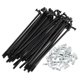 thumbnail image 1 of Ofertas Únicas 36 piezas de radios de bicicleta universales 12G radios de rueda de bicicleta con tuerca de acero al carbono negro-97mm, 1 of 7