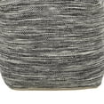 thumbnail image 6 of DecMode Gray Fabric Pouf, 6 of 9