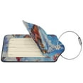 thumbnail image 4 of Rocae Cartoon Train Hot Air Balloon for Leather Luggage Baggage Tags ID Label Privacy Cover ID Label with Stainless Steel Loop and Address Card, 4 of 5