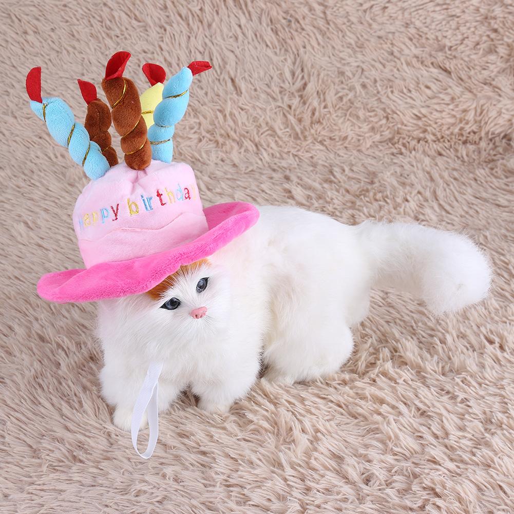 Tebru Dog Birthday Hat, Candles Design Pet Costume Birthday Hats