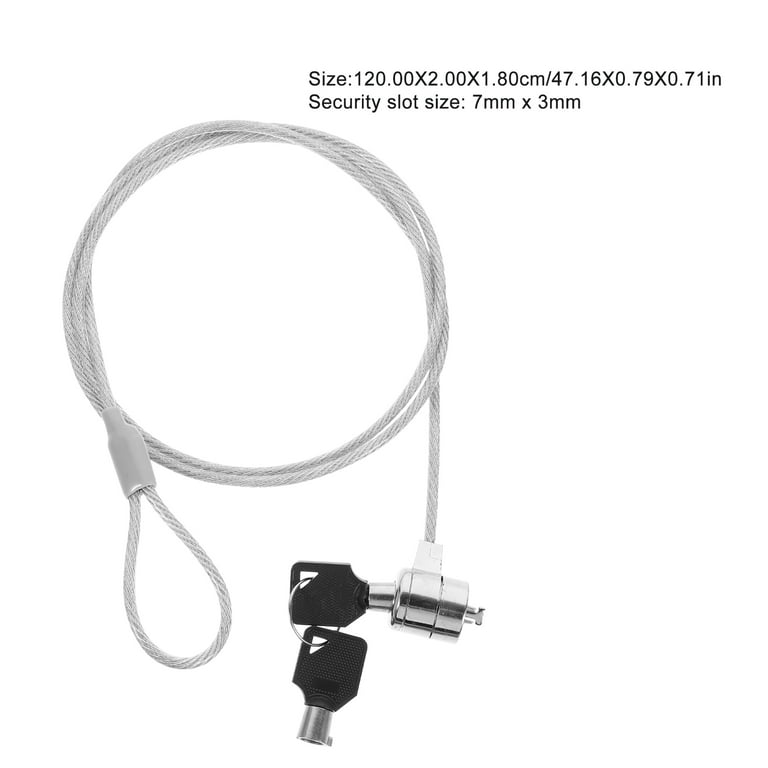 Laptop Cable Lock Laptop Locking Cable Laptop Security Locks Computer Lock  Cable Laptop Lock Laptop Cable Lock With 2 Keys Length Flexibility Theft