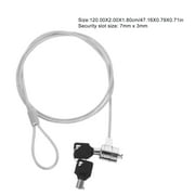 2 Sets Laptop Locking Cable Keyed Cable Lock Security Hardware Cable Lock