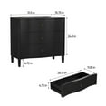 thumbnail image 4 of 3 Drawer Wooden Dresser for Bedroom, Storage Organizer Nightstand Small Chests of Drawers for Adult, 4 of 7