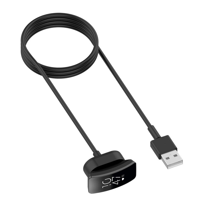 Black Charger Cable for Fitbit Inspire and Inspire HR Smartwatch, Replacement USB Charging Cord